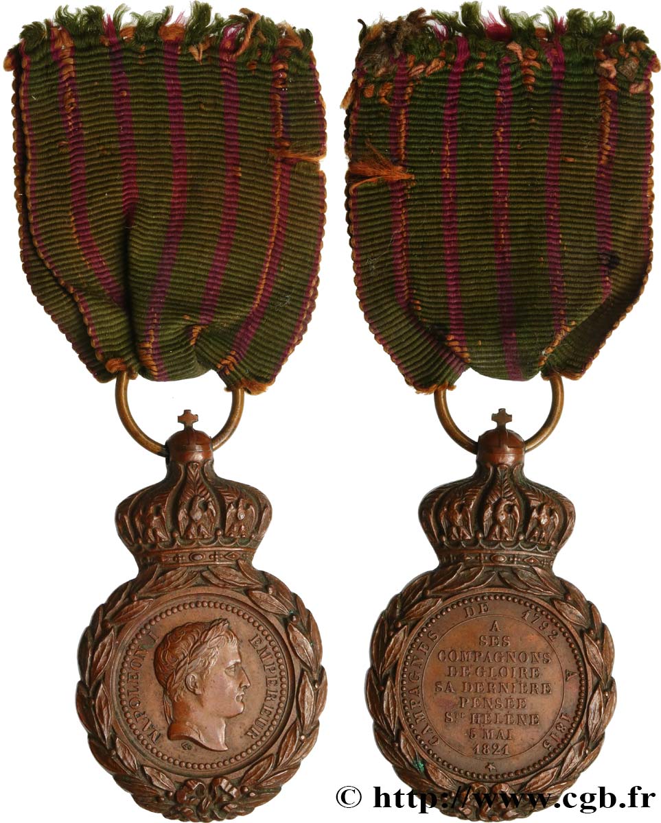 NAPOLEON S EMPIRE Médaille de Sainte-Hélène XF