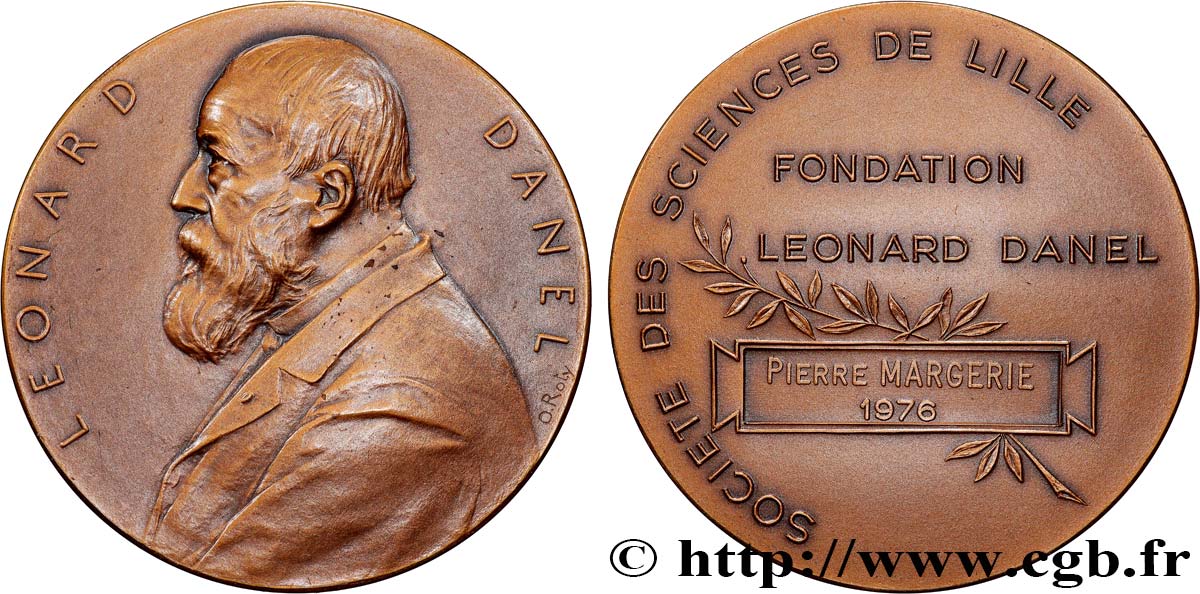 CINQUIÈME RÉPUBLIQUE Médaille, Leonard Danel SUP