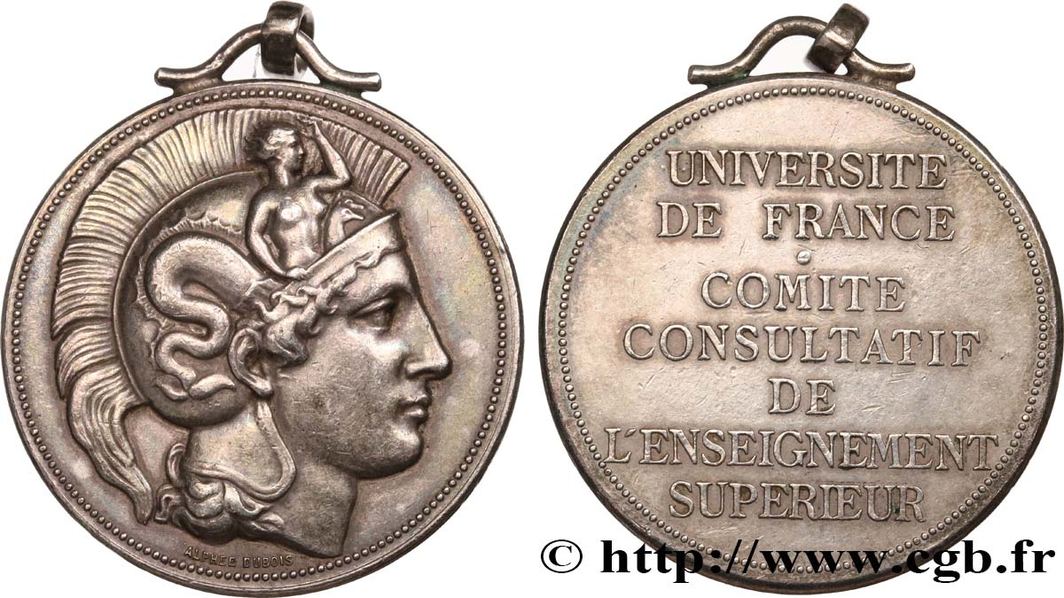 UNIVERSITÉ DE PARIS Médaille, Comité consultatif de l’enseignement supérieur XF