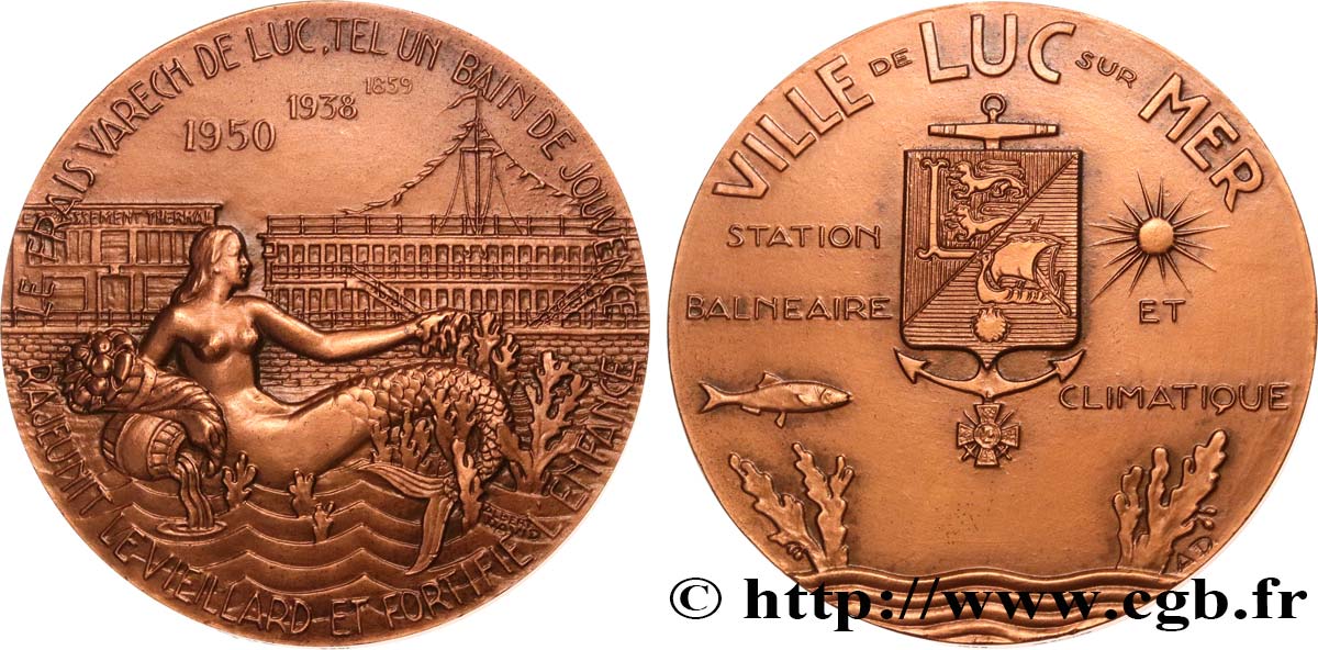 V REPUBLIC Médaille, Varech de Luc sur mer AU