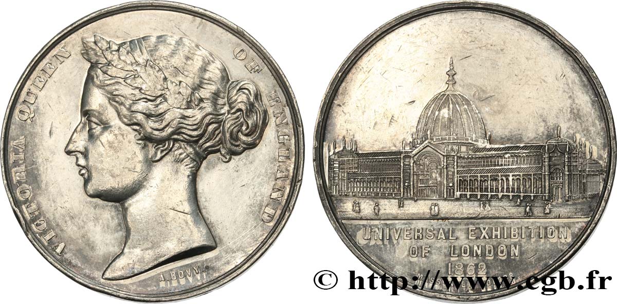 GRAN BRETAGNA - VICTORIA Médaille, Exposition Universelle BB