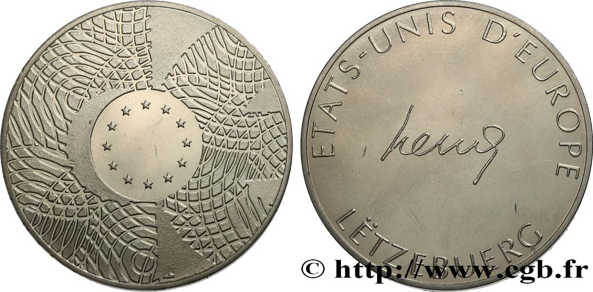 EUROPA Médaille, États-Unis d’Europe, Letzebuerg AU