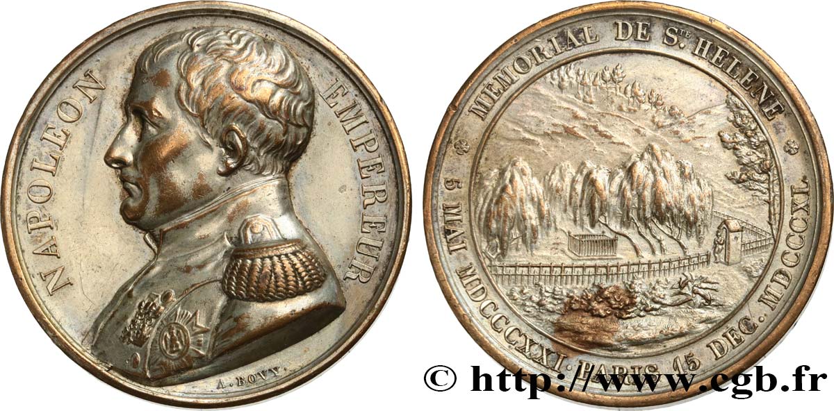 LOUIS-PHILIPPE Ier Médaille du mémorial de St-Hélène TTB
