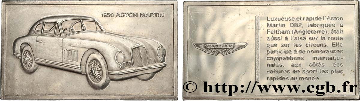 COLLECTION CARS - PILOTS AND INVENTIONS Plaque, L’Aston Martin XF