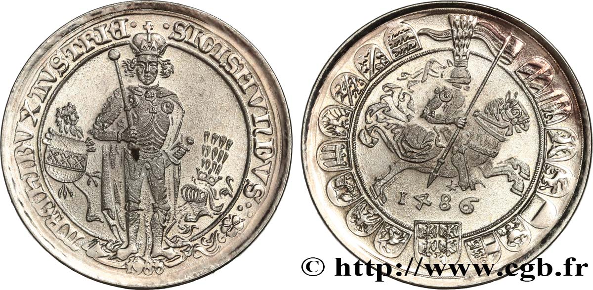 AUSTRIA - ARCHDUKE SIGISMUND OF TYROL Médaille, Sigismond, Archiduc d’Autriche, refrappe AU