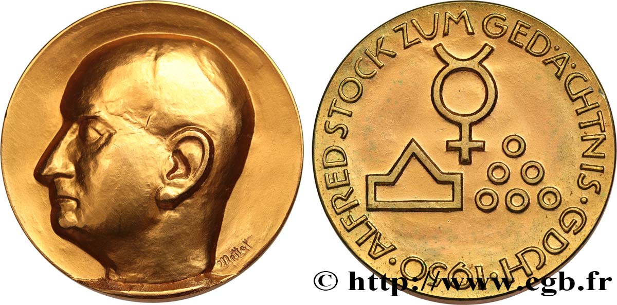 DEUTSCHLAND Médaille, Prix Alfred Stock Memorial VZ