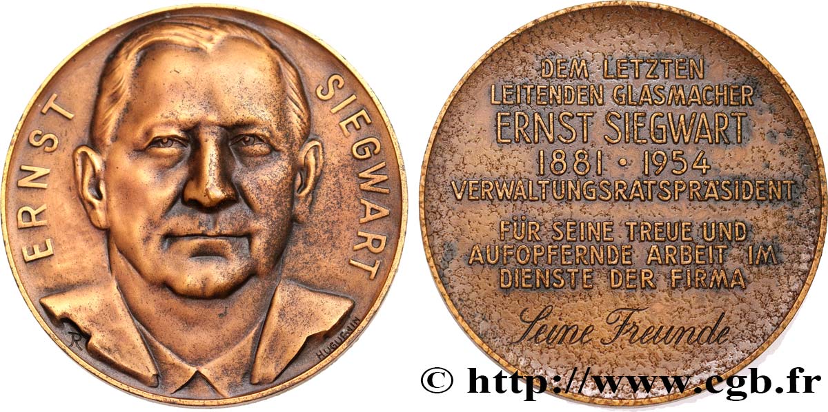 ALEMANIA Médaille, Ernst Siegwart MBC+
