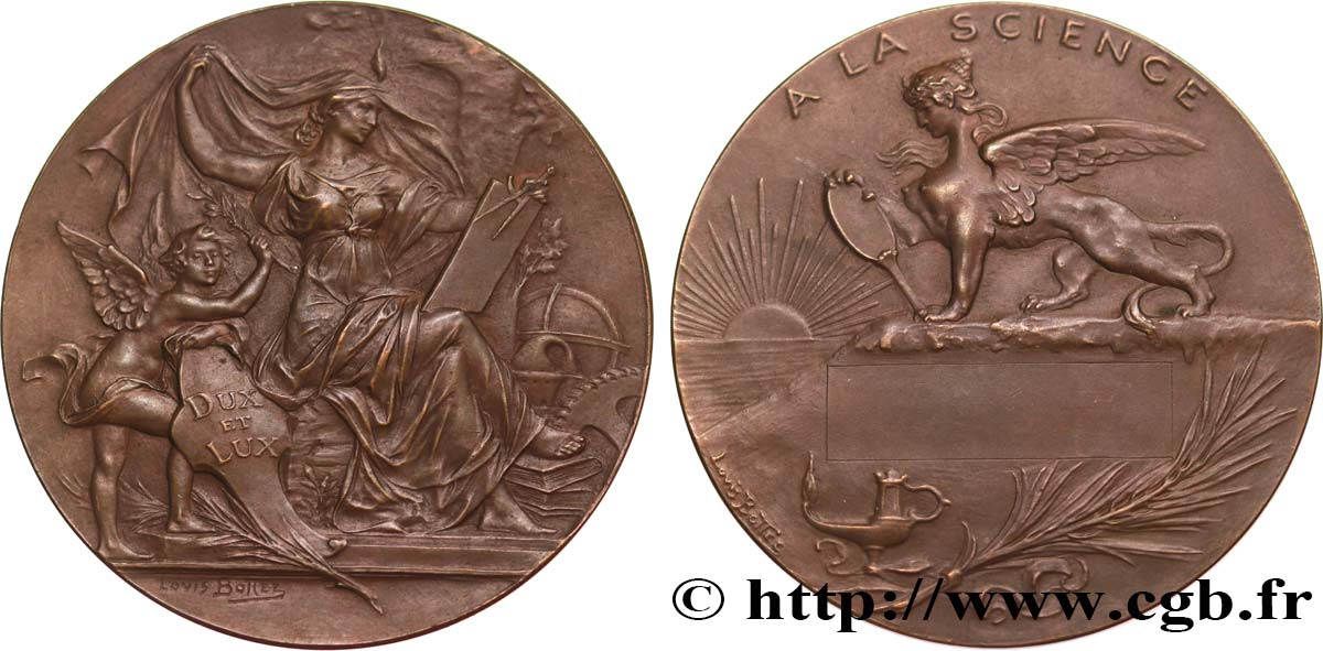 PRIZES AND REWARDS Médaille de récompense, A la science AU