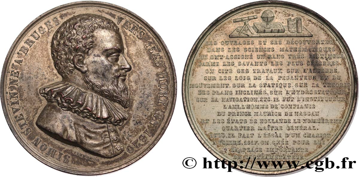BELGIUM Médaille, Simon Stevin AU