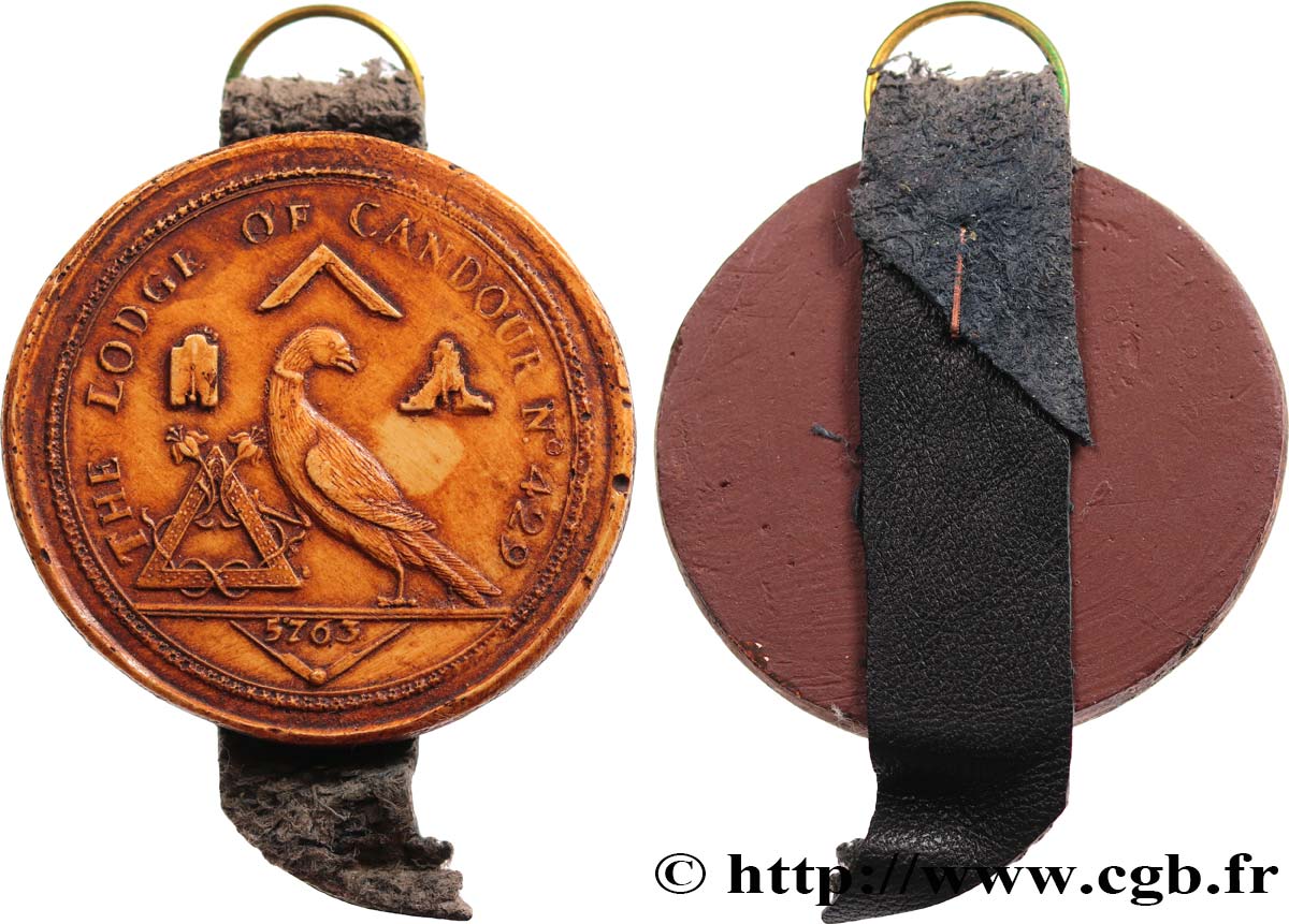 FREEMASONRY Médaille, Loge de la Candeur XF