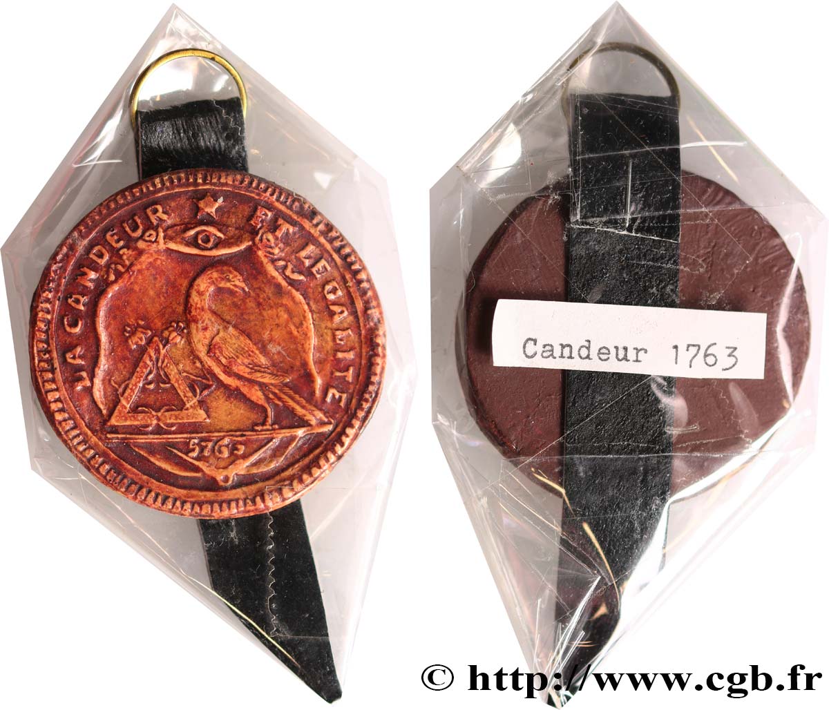 FRANC-MAÇONNERIE - PARIS Médaille, Loge de la Candeur MBC+