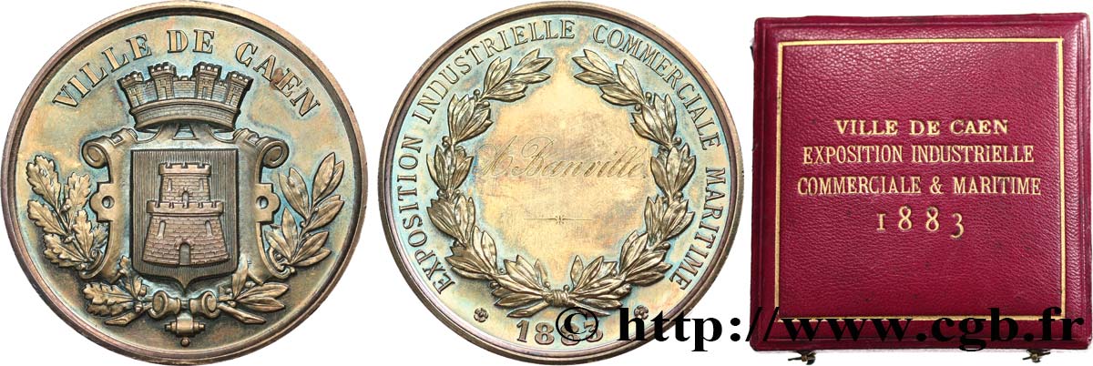 TERCERA REPUBLICA FRANCESA Médaille, Souvenir de l’Exposition industrielle, commerciale et maritime EBC