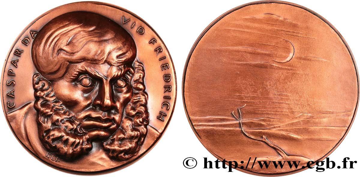 ALLEMAGNE Médaille, Caspar David Friedrich TTB+