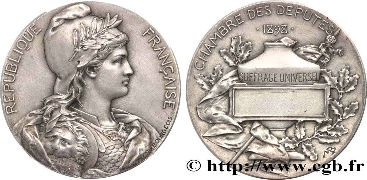 DRITTE FRANZOSISCHE REPUBLIK Médaille parlementaire, VIIe législature VZ
