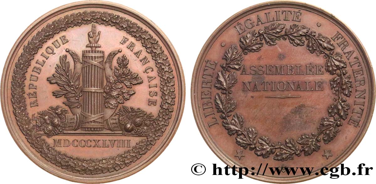 DEUXIÈME RÉPUBLIQUE Médaille parlementaire MS