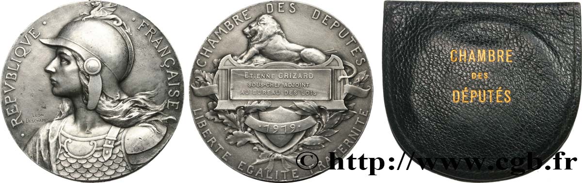 TERZA REPUBBLICA FRANCESE Médaille parlementaire, XIIe législature, Sous-chef adjoint au bureau des lois q.SPL