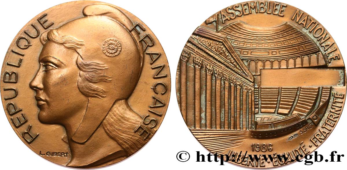 CINQUIÈME RÉPUBLIQUE Médaille parlementaire, VIIIe législature SUP