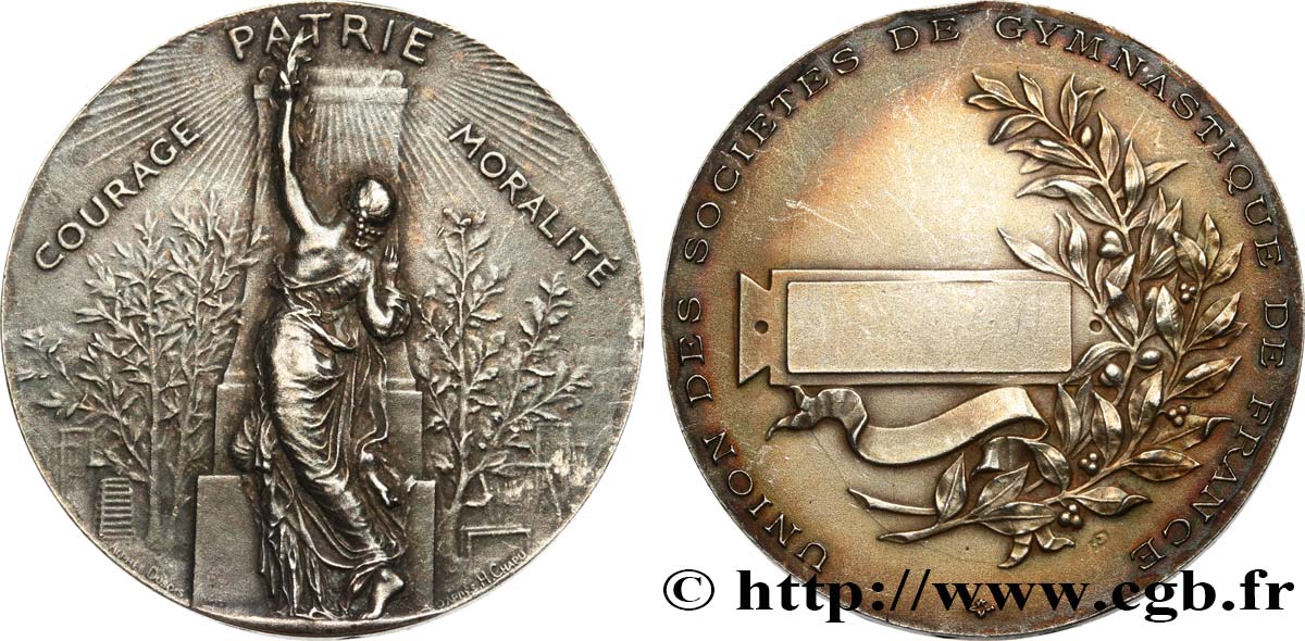 DRITTE FRANZOSISCHE REPUBLIK Médaille, Courage Patrie et Moralité SS