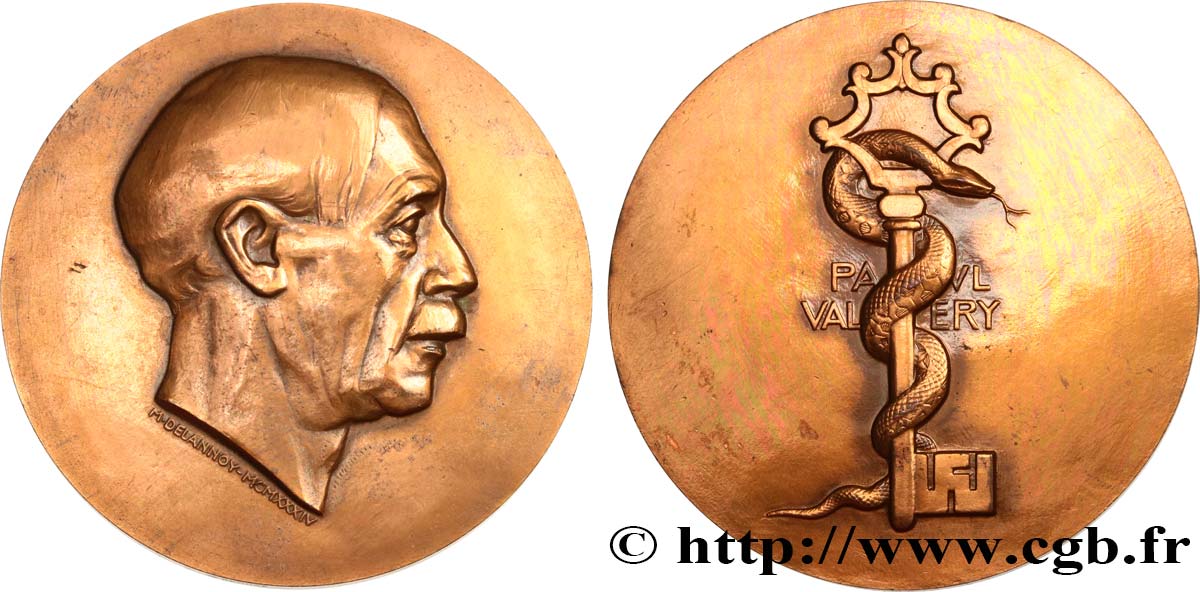 LITTÉRATURE : ÉCRIVAINS/ÉCRIVAINES - POÈTES Médaille, Paul Valéry TTB
