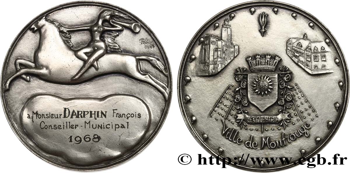 QUINTA REPUBBLICA FRANCESE Médaille, Ville de Montrouge q.SPL