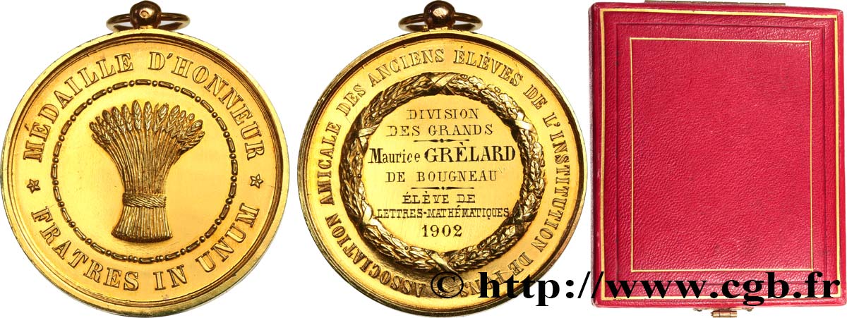 TROISIÈME RÉPUBLIQUE Médaille d’honneur SUP
