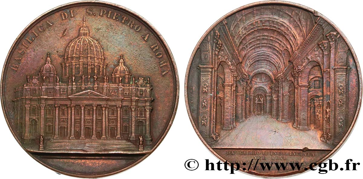 CHURCHES Médaille, Basilique Saint-Pierre de Rome BB