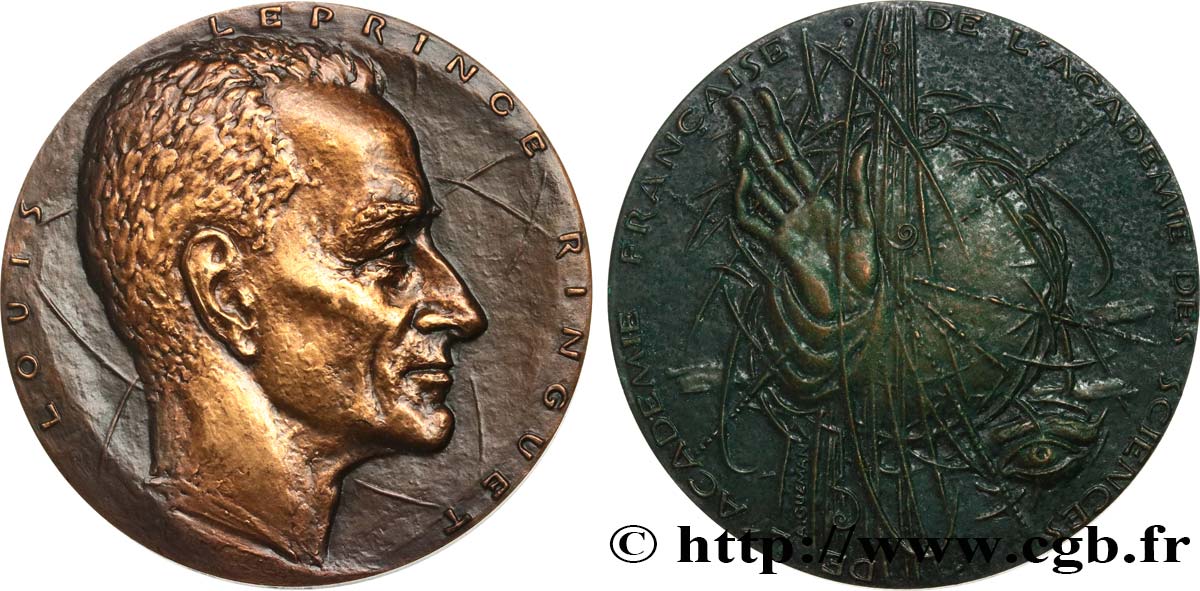 SCIENCES & SCIENTIFIQUES Médaille, Louis Leprince Ringuet SPL/q.SPL