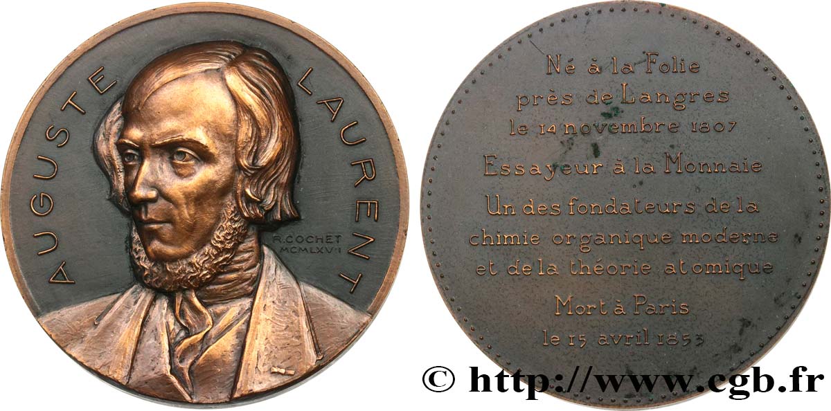 SCIENCES & SCIENTIFIQUES Médaille, Auguste Laurent AU/AU