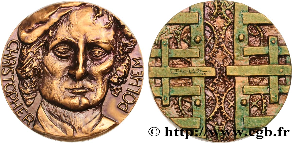 SCIENCES & SCIENTIFIQUES Médaille, Christopher Polhem VZ