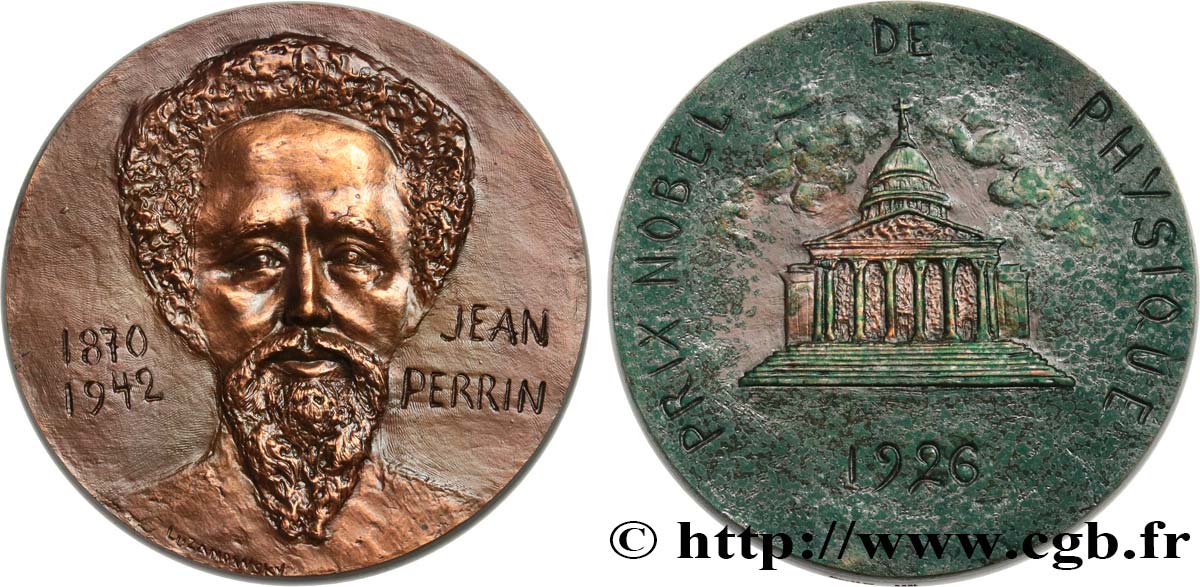SCIENCES & SCIENTIFIQUES Médaille, Jean Perrin VZ/fVZ