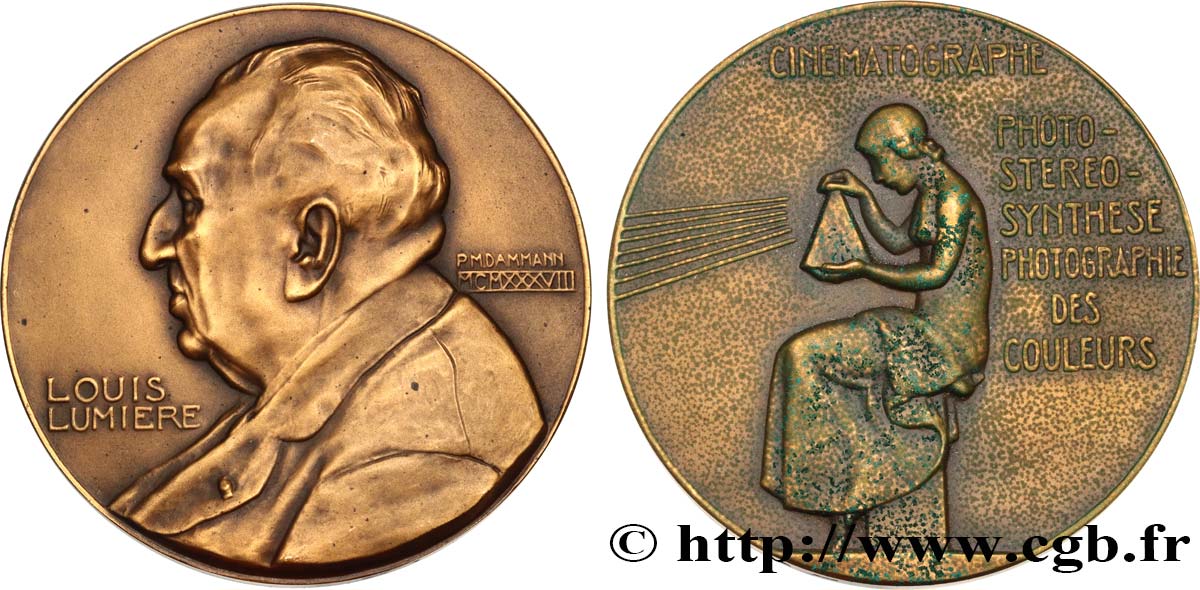 SCIENCES & SCIENTIFIQUES Médaille, Louis Lumière AU