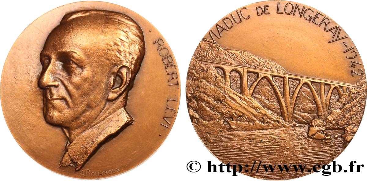 VARIOUS CHARACTERS Médaille, Robert Levi q.SPL