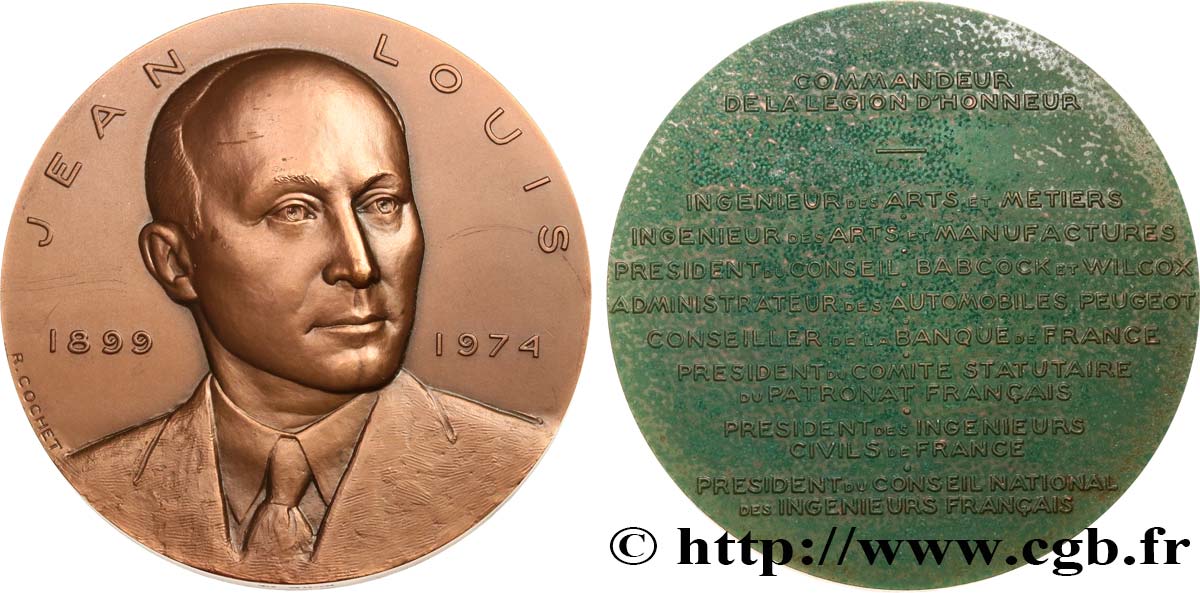 VARIOUS CHARACTERS Médaille, Jean Louis EBC