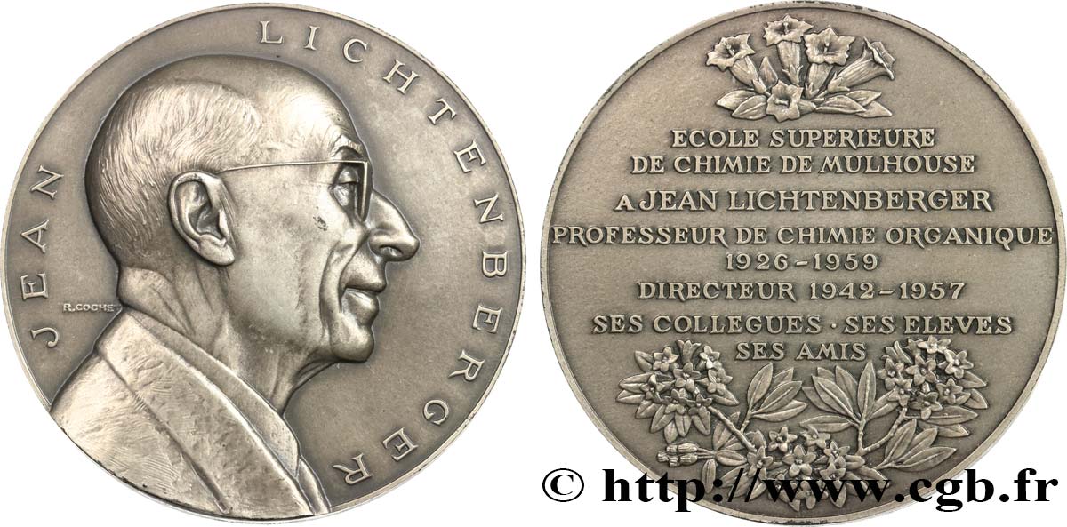 SCIENCES & SCIENTIFIQUES Médaille, Jean Lichtenberger TTB+