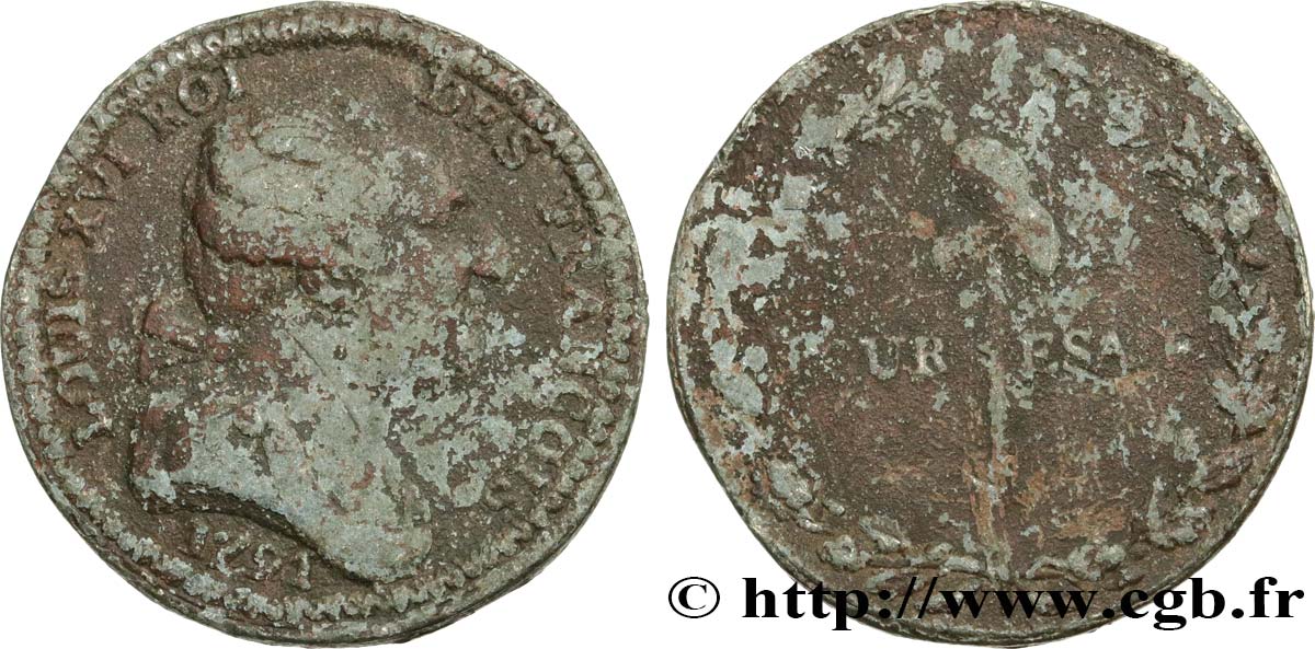 LOUIS XVI Médaille, Louis XVI, Pour Esaie TB