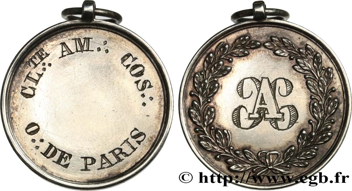 FREEMASONRY Médaille de loge, Orient de Paris AU