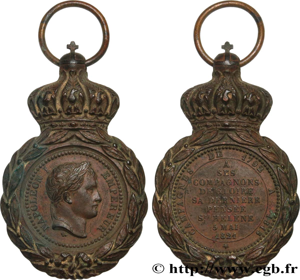 PRIMER IMPERIO Médaille de Sainte-Hélène MBC