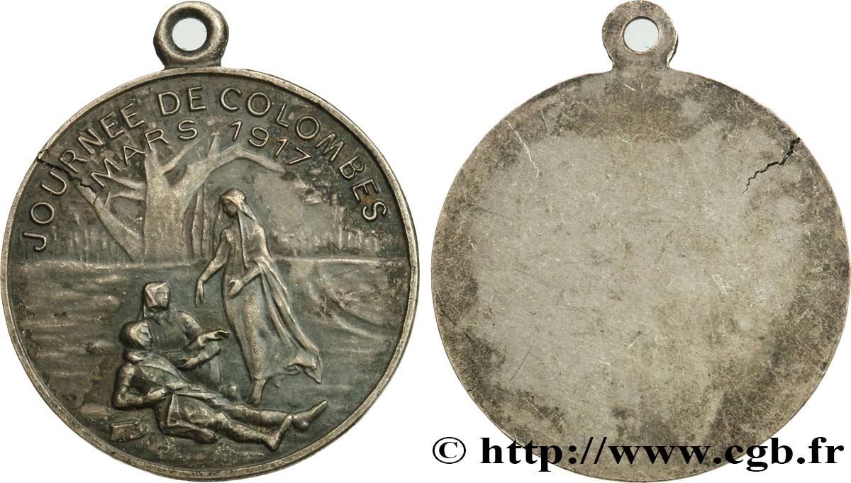 III REPUBLIC Médaille, Journée de Colombes AU