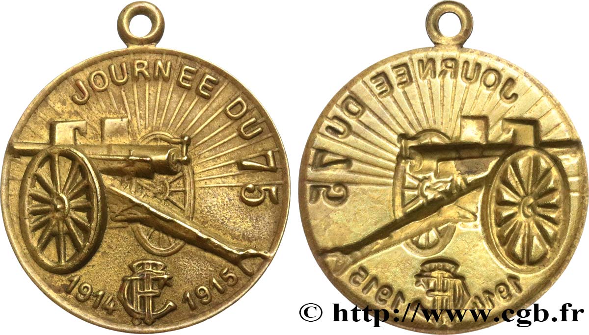 III REPUBLIC Médaille, Journée du 75 XF