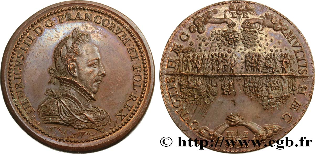 HENRY III Médaille, Edit d’Union de juillet de 1588 VZ