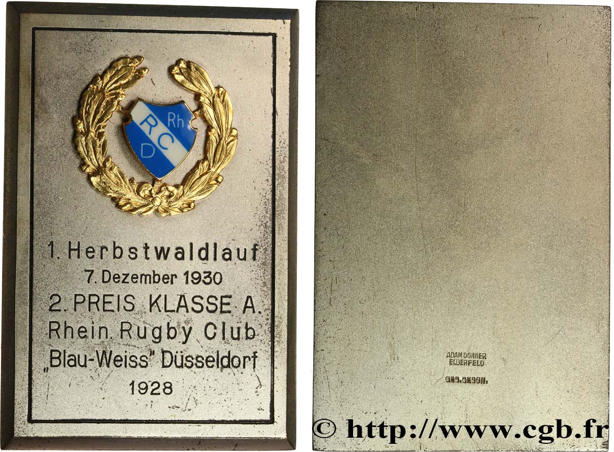 GERMANY Plaque de récompense XF