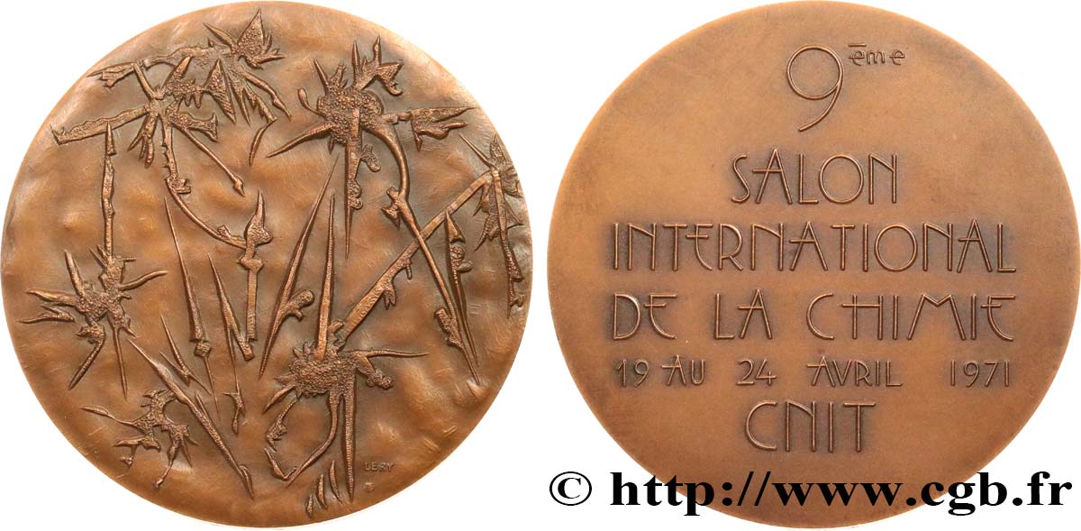 QUINTA REPUBBLICA FRANCESE Médaille, Salon international de la chimie q.SPL