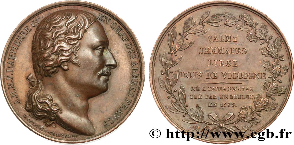 THE CONVENTION Médaille, Marquis de Dampierre AU