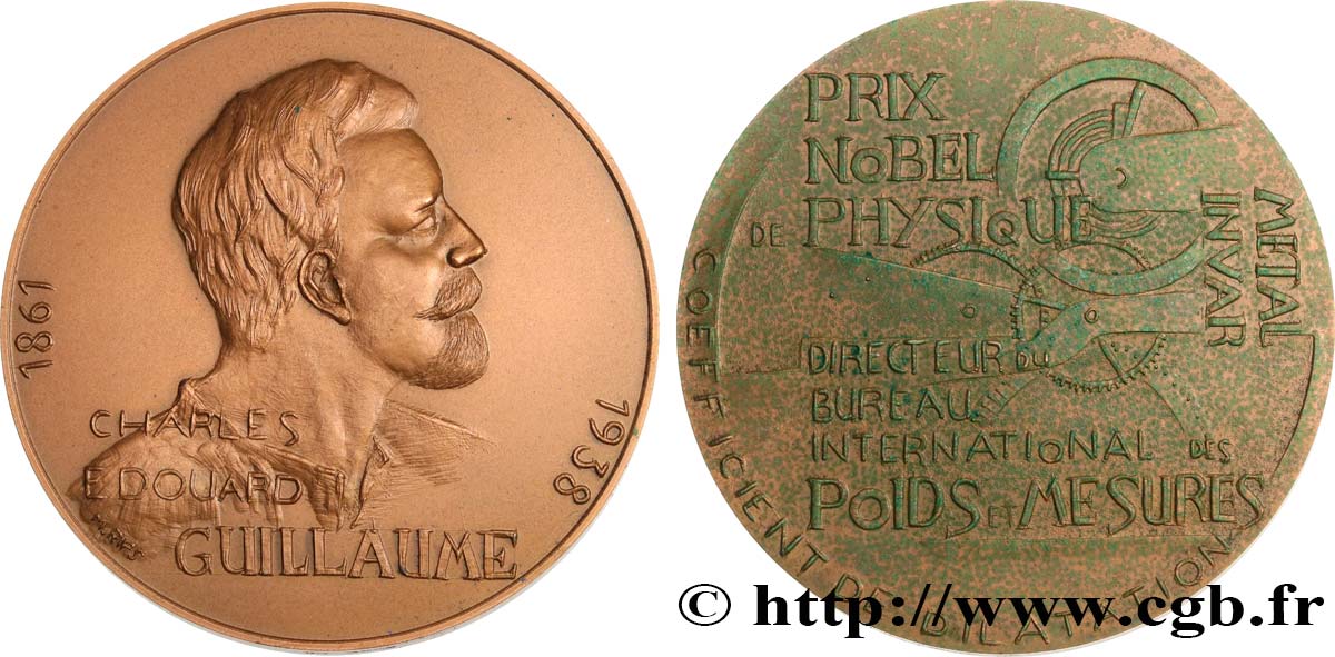 SCIENCES & SCIENTIFIQUES Médaille, Charles Édouard Guillaume MBC+