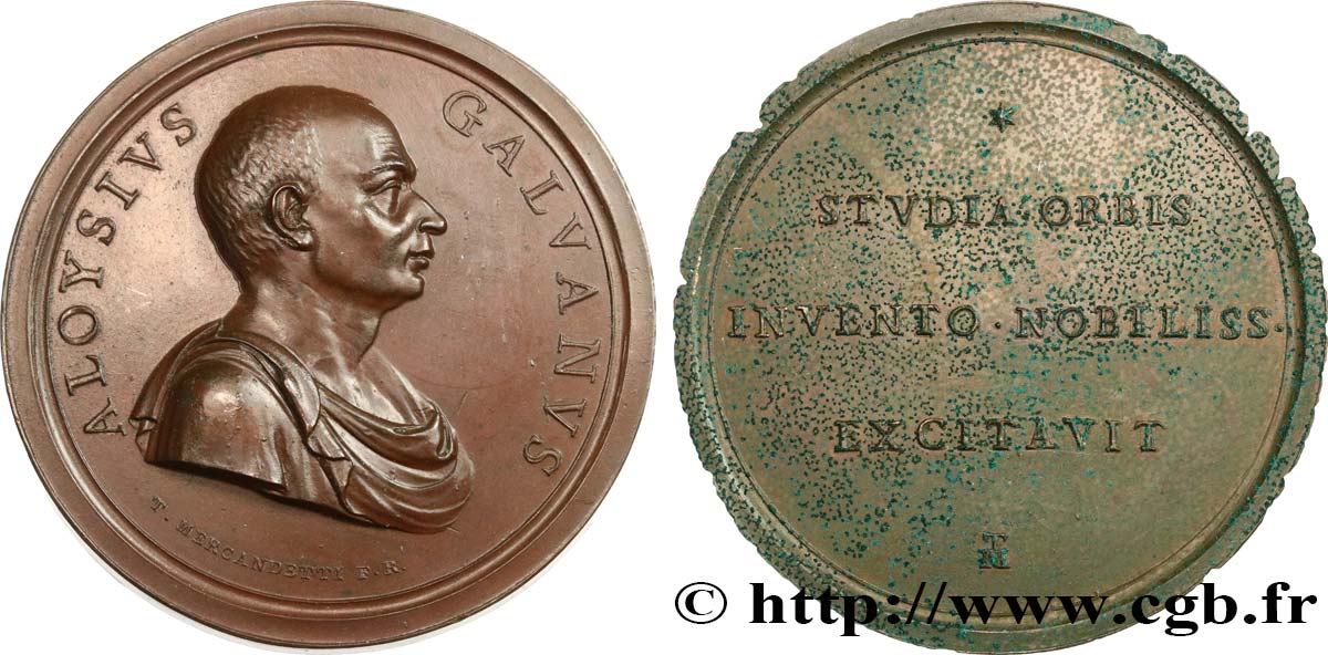 SCIENCES & SCIENTIFIQUES Médaille, Aloysius Galvanus TTB+