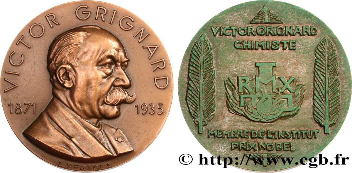 SCIENCES & SCIENTIFIQUES Médaille, Victor Grignard TTB+
