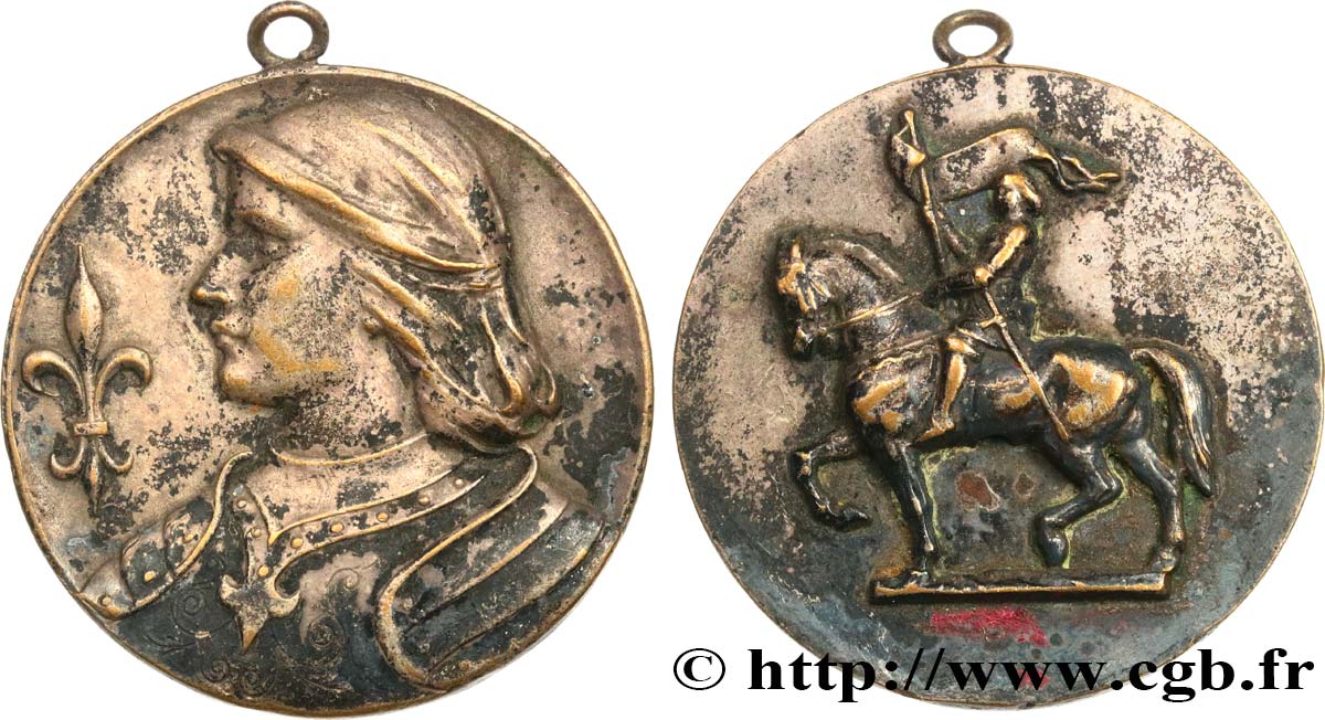 FAMOUS FIGURES Médaille, Jeanne d’arc XF