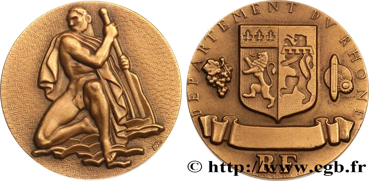 PRIX ET RÉCOMPENSES Médaille de récompense, Département du Rhône TTB+
