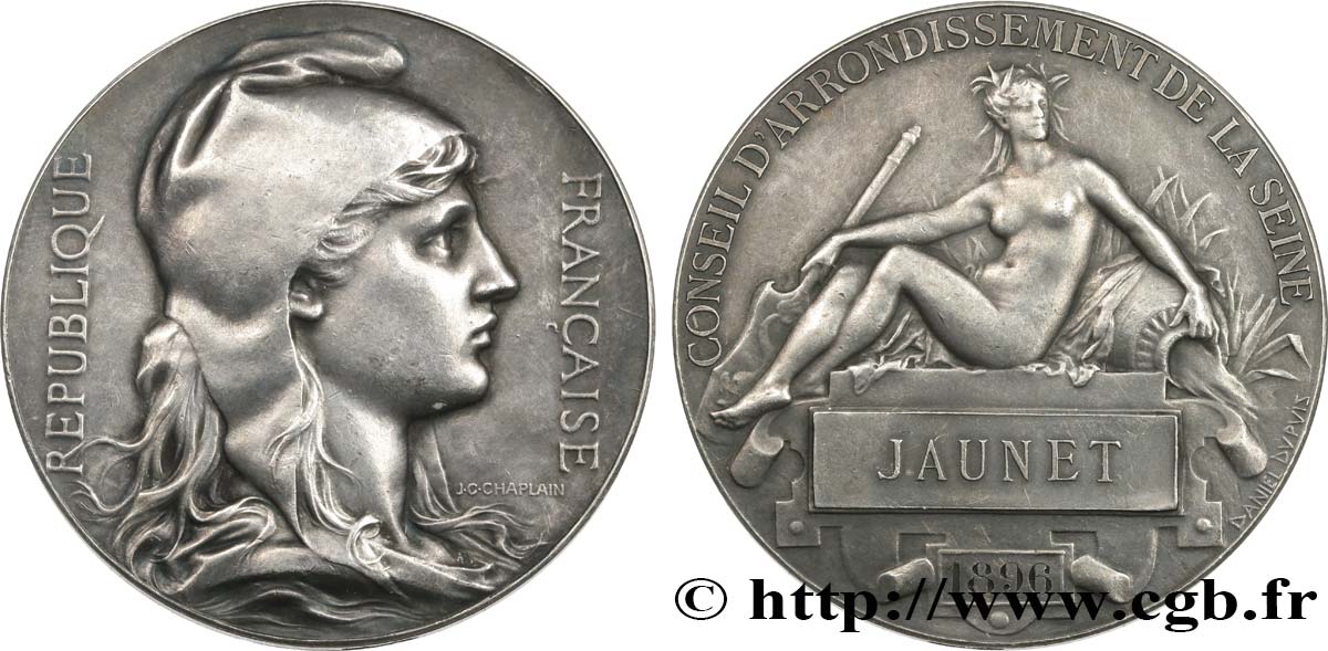TROISIÈME RÉPUBLIQUE Médaille de récompense, Conseil d’arrondissement de la Seine TTB
