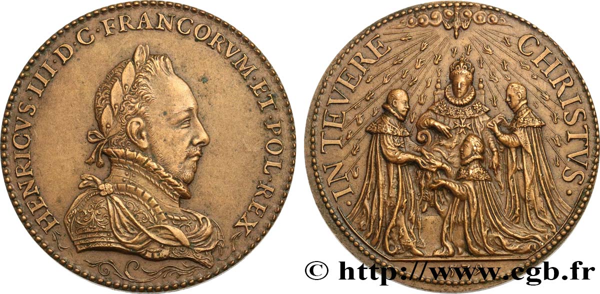 HENRY III Médaille, In tevere Christus AU